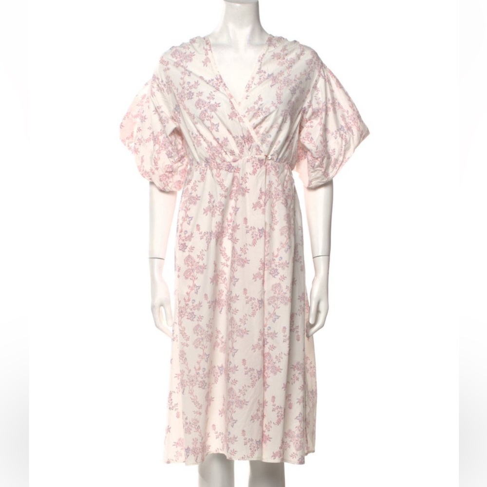 Thierry Colson Printed Midi Length Dress Size M